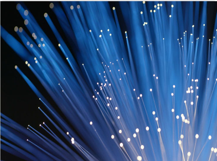 Fibre optic strands carrying light, the network that replaces the copper line